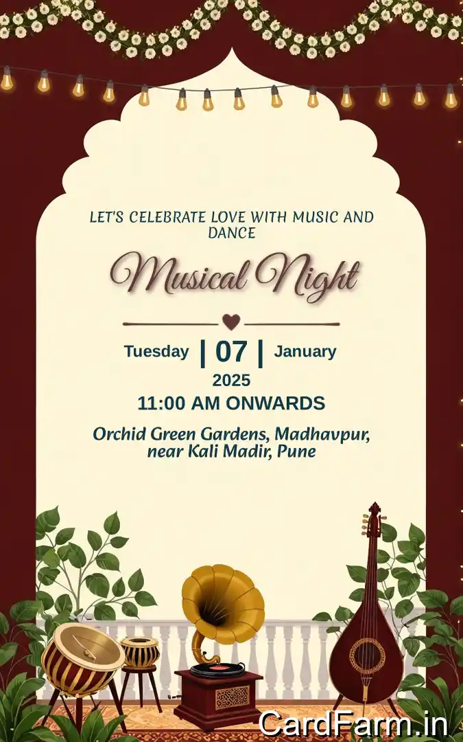 Family Invitation page of an Indian wedding card. Aggarwal Family requesting the presence on the wedding occasion.